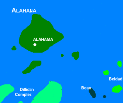 Map of Alahana